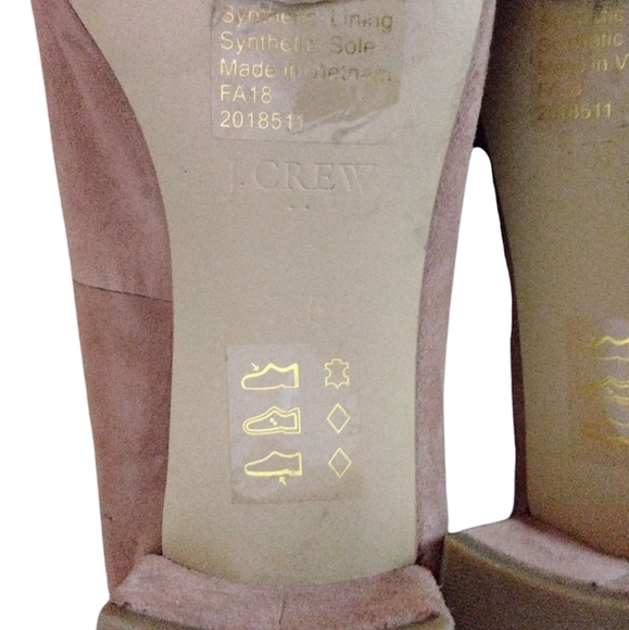 J. Crew Tan Suede Ballet Flat Block Heel Loafers Women's Size 6 - Picture 9 of 10